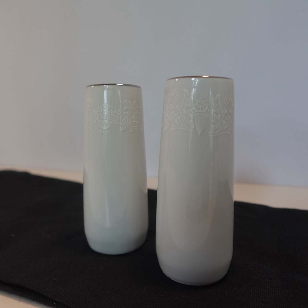 Crown Victoria Lovelace Fine China Salt and Pepper Shaker Set